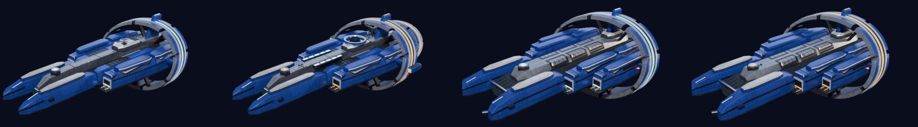 The Venture and the Golem, each stock and fully fitted, seen from above and behind